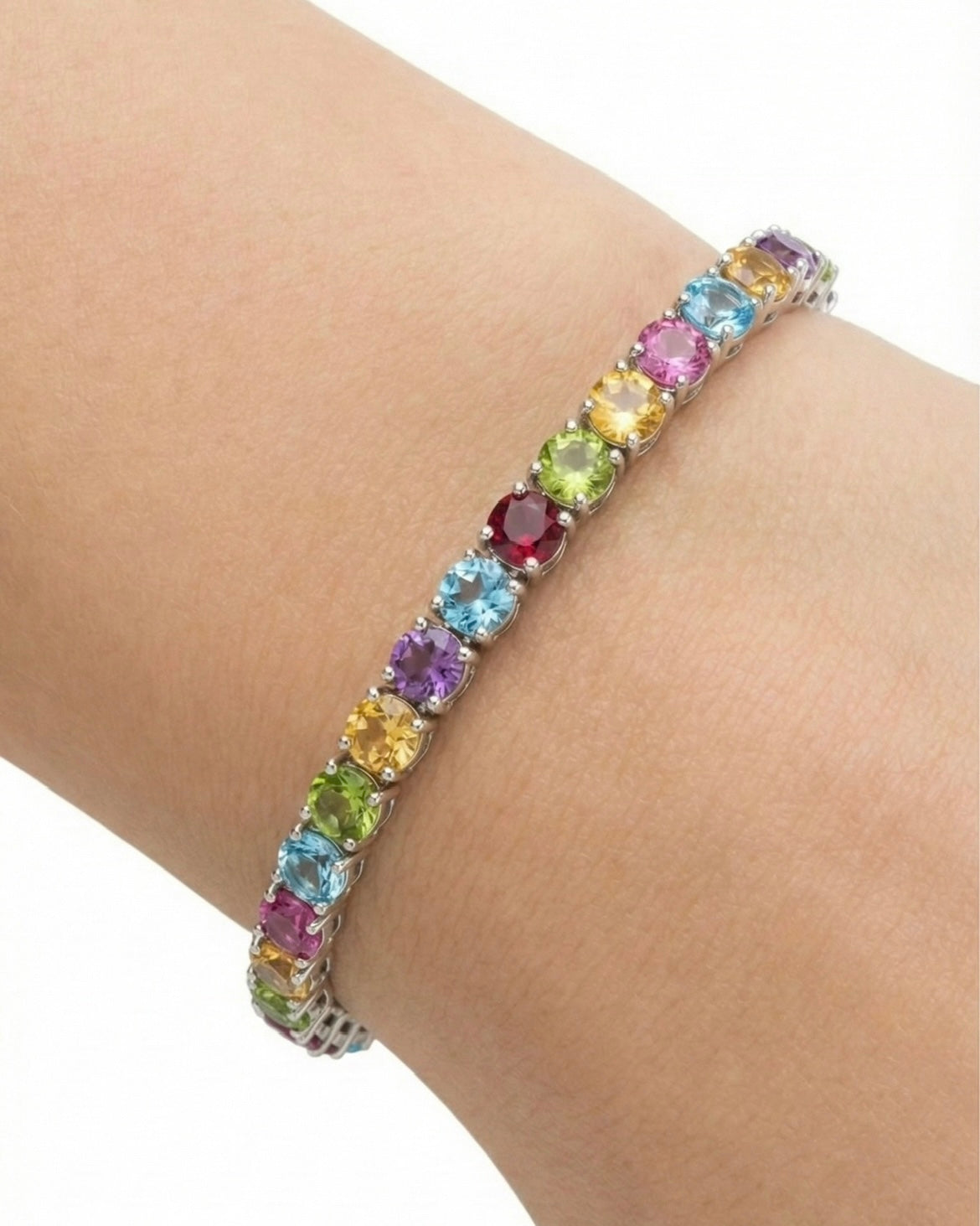 BRACELET DE TENNIS ARC-EN-CIEL